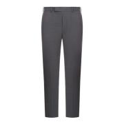 Grijze Wollen Blend Rebel Broek PT Torino , Gray , Heren