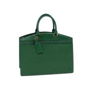 Pre-owned Leather handbags Louis Vuitton Vintage , Green , Dames