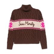 Bruine Sweater Collectie Saint Barth , Brown , Dames