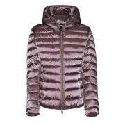 Hooded Puffer Coat Save The Duck , Pink , Dames