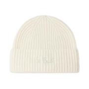 Moss Beanie Hat MC2 Saint Barth , White , Heren