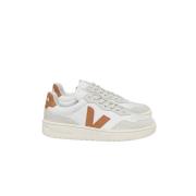 Leren Veterschoenen Veja , White , Dames