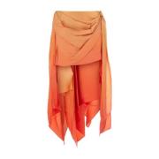 Zijden Tranquillity Mini Rok Zimmermann , Orange , Dames