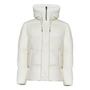 Luxe Wit Gewatteerd Jack Herno , White , Heren