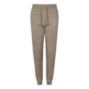 Beige Kasjmier Trekkoord Broek Aw24 Kiton , Beige , Heren