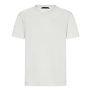 Wit T-shirt met Logo Borduurwerk Tom Ford , White , Heren