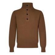 Luxe Bruine Turtleneck Sweater Aw24 Tom Ford , Brown , Heren