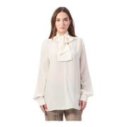 Witte Speciale Strikblouse Armani Exchange , White , Dames