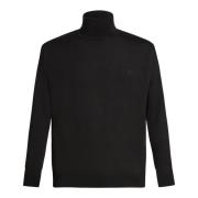 Zwarte wollen coltrui Aw24 Etro , Black , Heren