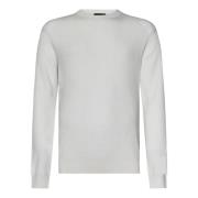 Witte Kasjmier Wol Trui Aw24 Brioni , White , Heren