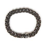 Zilveren Skull Armband voor Mannen Alexander McQueen , Gray , Heren