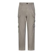 Khaki Cargo Broek Aw24 C.p. Company , Beige , Heren