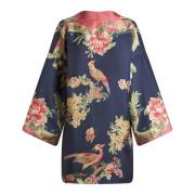 Blauwe Bloemen V-Hals Zijden Jurk Etro , Multicolor , Dames