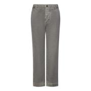 Grijze Broek Recht Taps Toelopende Pijp James Perse , Gray , Heren