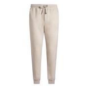 Beige Wool Blend Jogging Trousers Etro , Beige , Heren