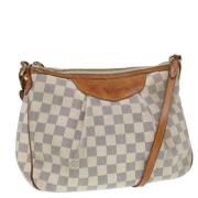 Pre-owned Canvas shoulder-bags Louis Vuitton Vintage , White , Dames