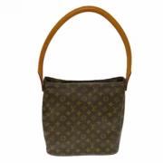 Pre-owned Canvas handbags Louis Vuitton Vintage , Brown , Dames