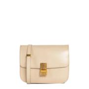 Pre-owned Leather celine-bags Celine Vintage , Beige , Dames