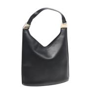 Pre-owned Leather shoulder-bags Gucci Vintage , Black , Dames