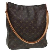 Pre-owned Canvas louis-vuitton-bags Louis Vuitton Vintage , Brown , Da...