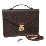 Pre-owned Canvas briefcases Louis Vuitton Vintage , Brown , Dames