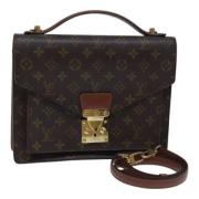 Pre-owned Canvas handbags Louis Vuitton Vintage , Brown , Dames