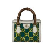 Pre-owned Leather handbags Gucci Vintage , Green , Dames