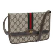 Pre-owned Leather gucci-bags Gucci Vintage , Beige , Dames