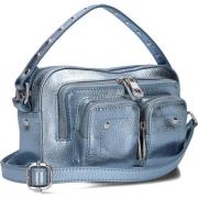 Helena Metallic Schoudertas Núnoo , Blue , Dames