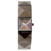 Pre-owned Metal watches Fendi Vintage , Brown , Dames