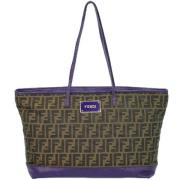 Pre-owned Canvas fendi-bags Fendi Vintage , Brown , Dames