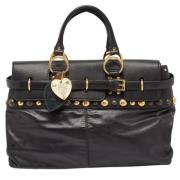 Pre-owned Leather gucci-bags Gucci Vintage , Black , Dames