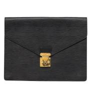 Pre-owned Leather louis-vuitton-bags Louis Vuitton Vintage , Black , H...