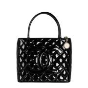 Pre-owned Leather chanel-bags Chanel Vintage , Black , Dames