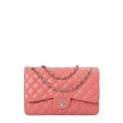 Pre-owned Leather chanel-bags Chanel Vintage , Pink , Dames