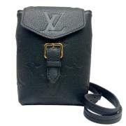 Pre-owned Leather louis-vuitton-bags Louis Vuitton Vintage , Black , D...