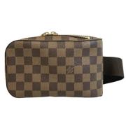 Pre-owned Canvas clutches Louis Vuitton Vintage , Brown , Dames