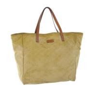 Pre-owned Canvas totes Gucci Vintage , Beige , Dames