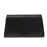 Pre-owned Leather wallets Louis Vuitton Vintage , Black , Dames