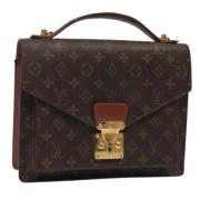 Pre-owned Canvas handbags Louis Vuitton Vintage , Brown , Dames