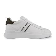 Witte leren sneakers met suède details Hogan , White , Heren