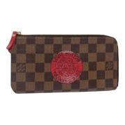 Pre-owned Canvas wallets Louis Vuitton Vintage , Brown , Dames