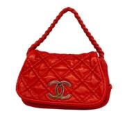 Pre-owned Leather chanel-bags Chanel Vintage , Red , Dames