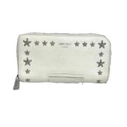 Pre-owned Leather wallets Jimmy Choo Pre-owned , White , Dames