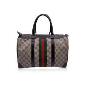 Pre-owned Leather gucci-bags Gucci Vintage , Beige , Dames