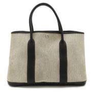 Pre-owned Canvas handbags Hermès Vintage , Gray , Dames