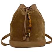 Pre-owned Suede gucci-bags Gucci Vintage , Brown , Dames