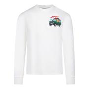 Witte T-shirts en Polos Saint Barth , White , Heren