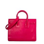 Pre-owned Leather handbags Yves Saint Laurent Vintage , Pink , Dames