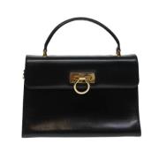 Pre-owned Leather handbags Salvatore Ferragamo Pre-owned , Black , Dam...